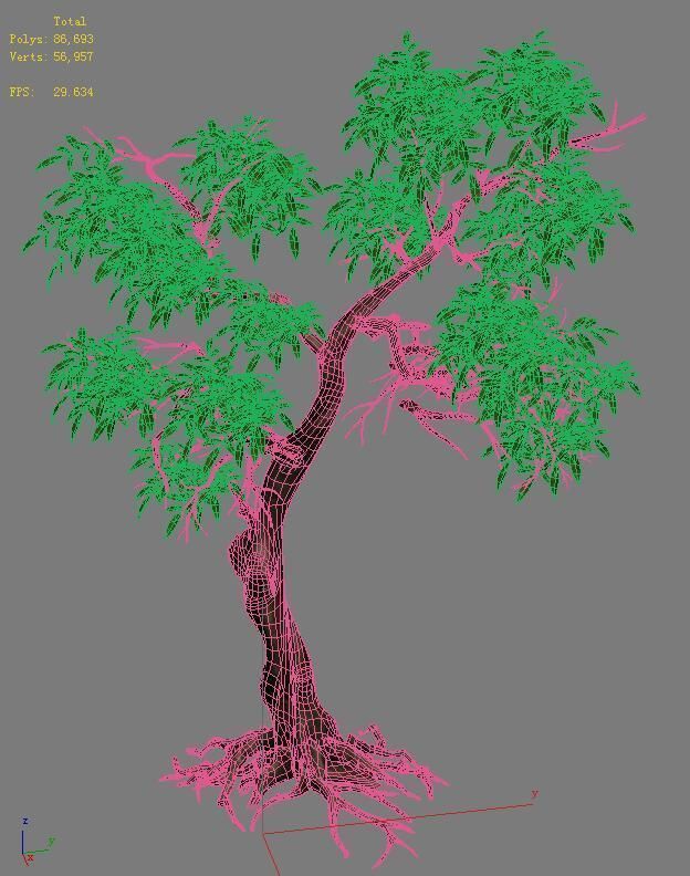 Plant - green tree 1 3D model_5