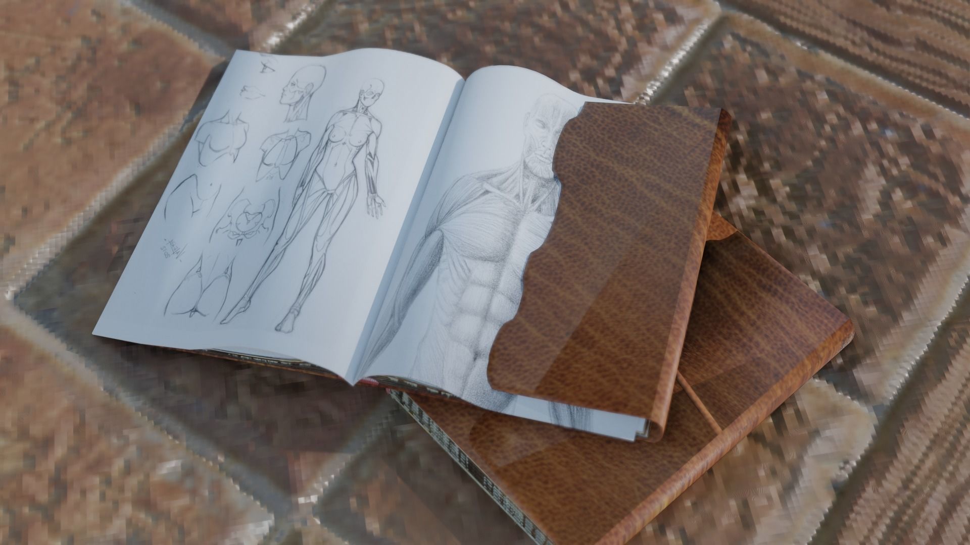 Old Drawing Book for Blender