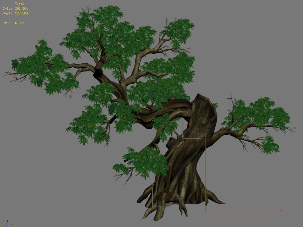 Plant - Green Leaves 04 3D model_4