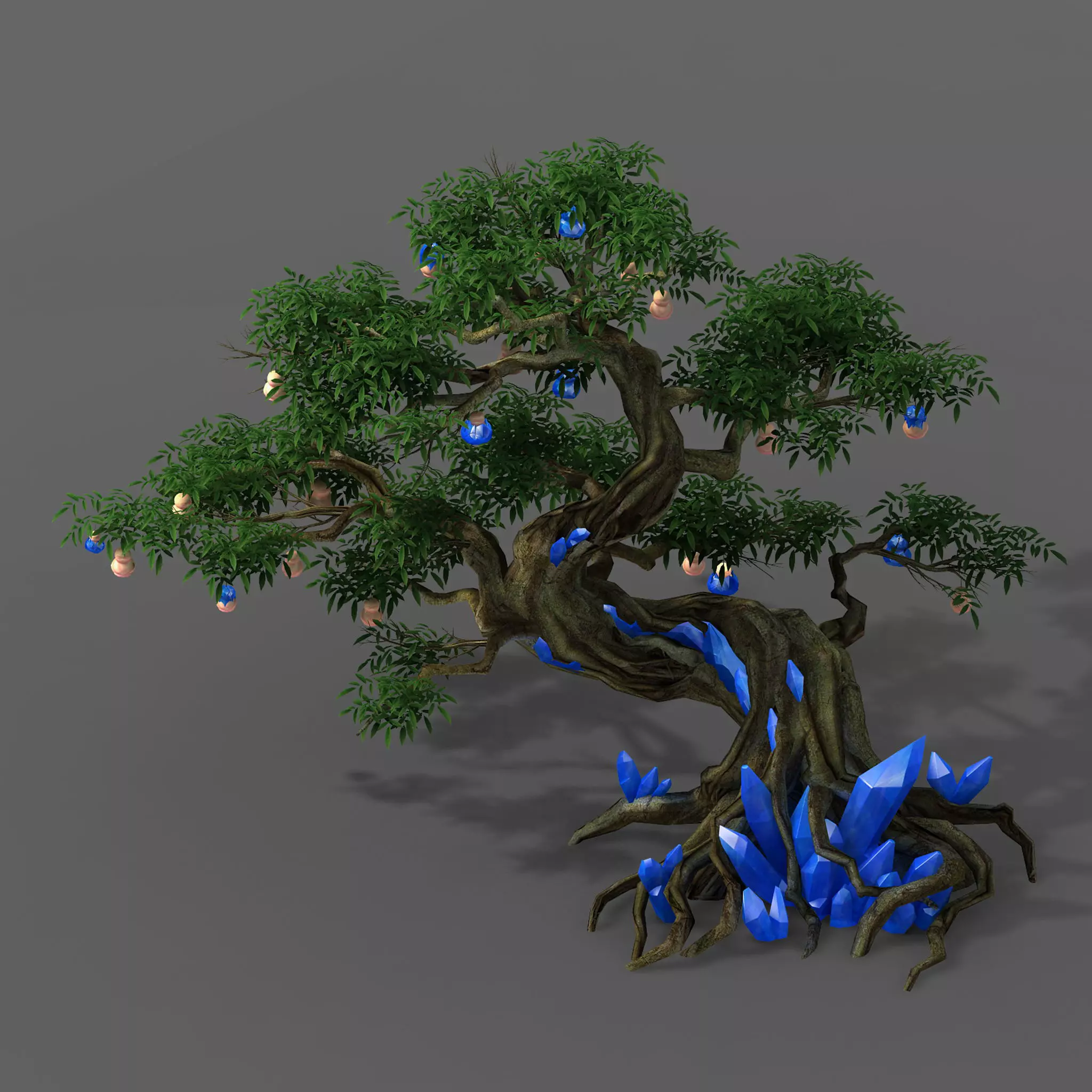 Plant - ginseng fruit tree 3D model_0