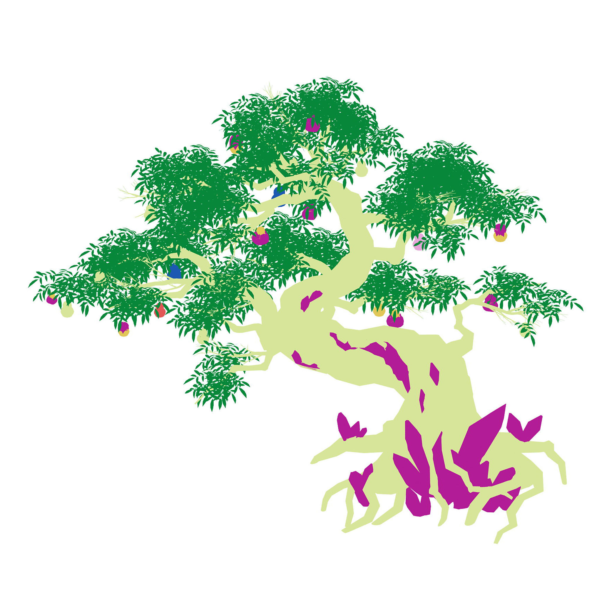 Plant - ginseng fruit tree 3D model_3