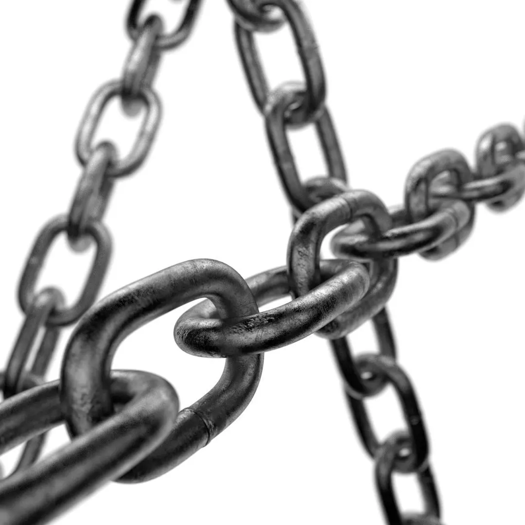 Old chain Low-poly 3D model_0