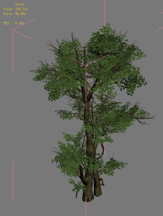 Plant - banyan tree 03 3D model_4