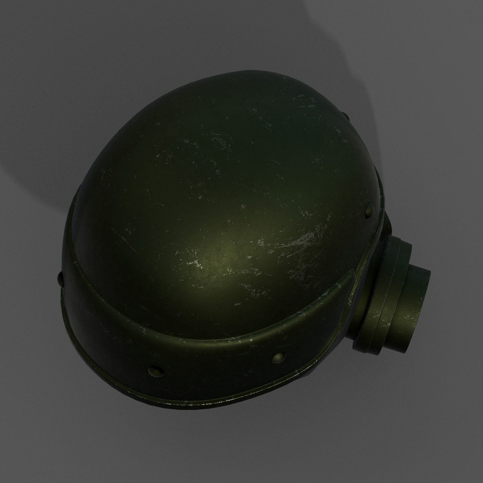 Helmet scifi gas mask futuristic technology cyborg artfiction  Low-poly 3D model_8