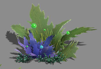 Plant - pool - aquatic plants 3D model_1