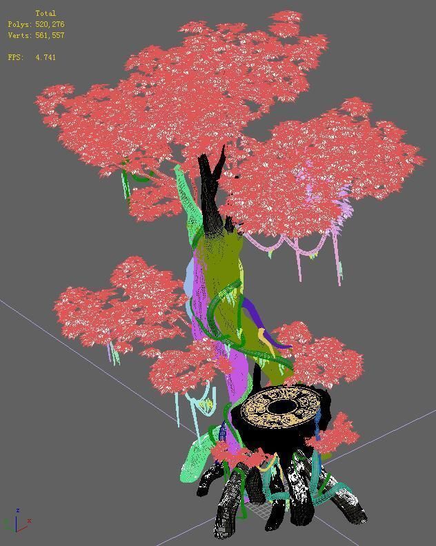 Main city fishing area - tree 3D model_6