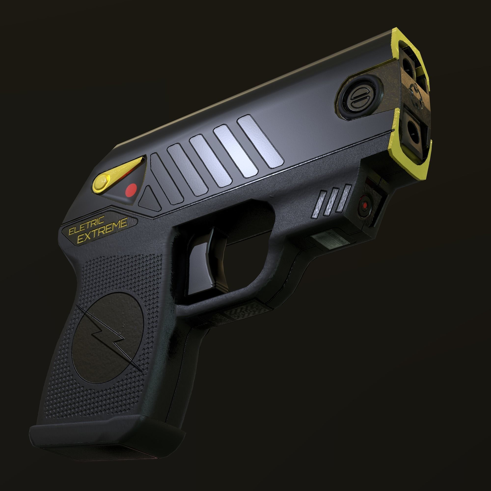 TASER GUN - Game ready Low-poly 3D model_2