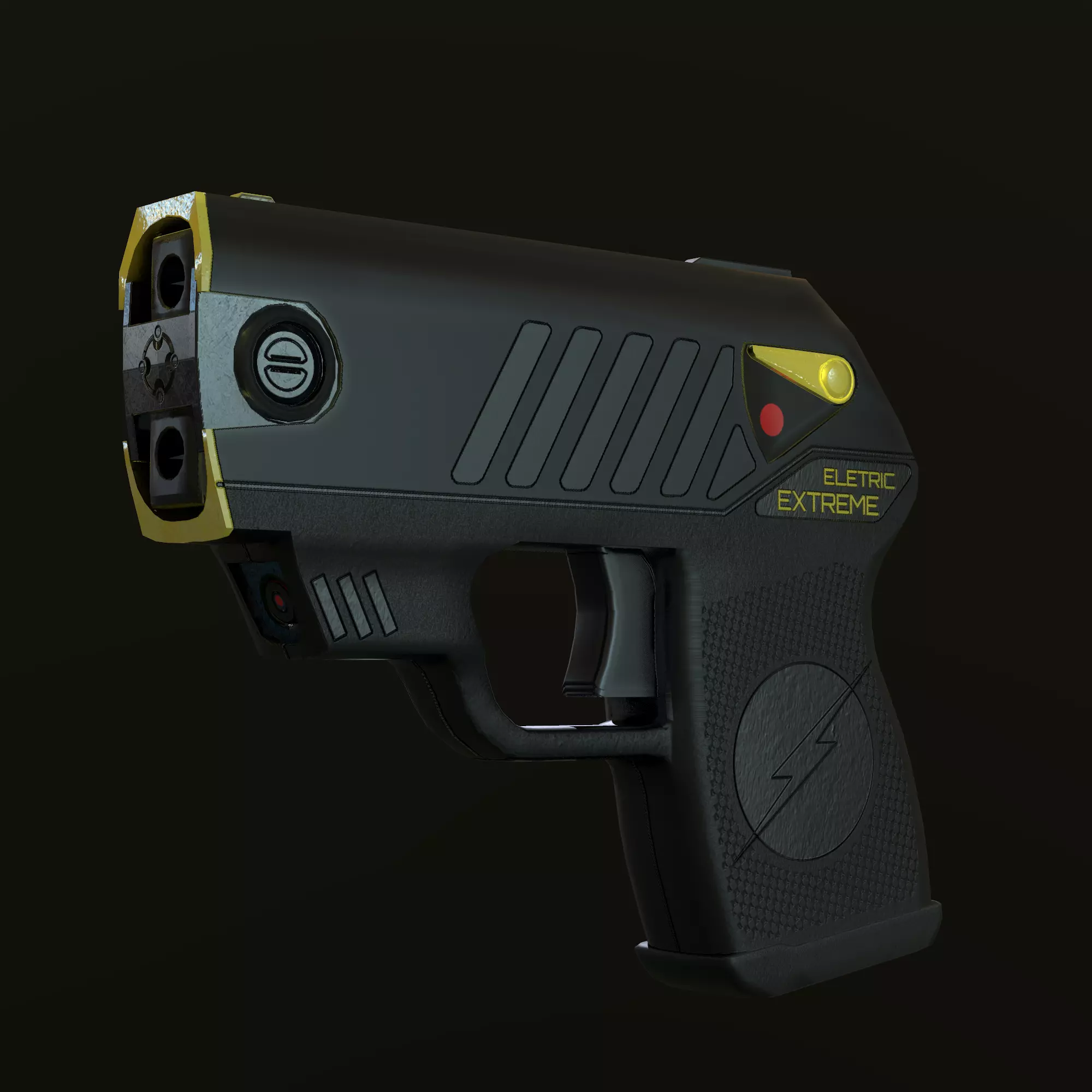 TASER GUN - Game ready Low-poly 3D model_0