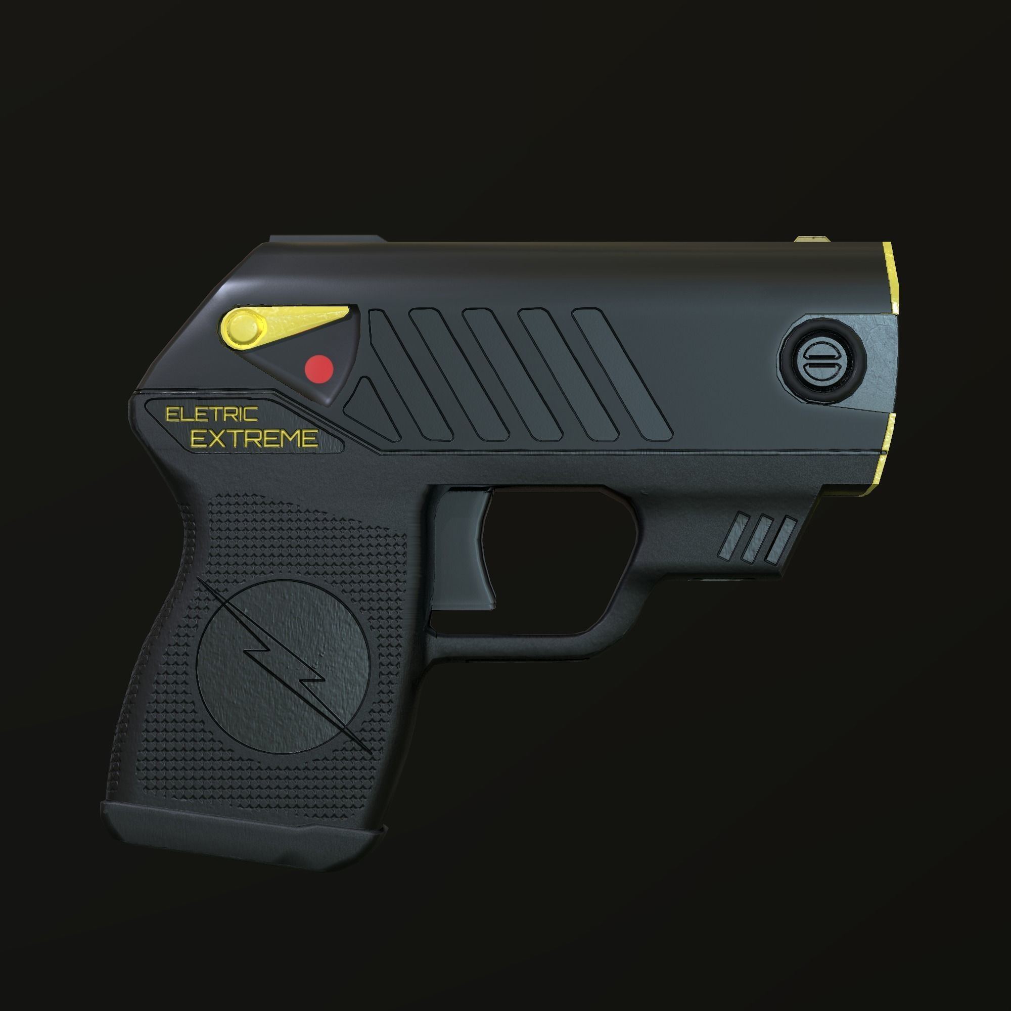 TASER GUN - Game ready Low-poly 3D model_7