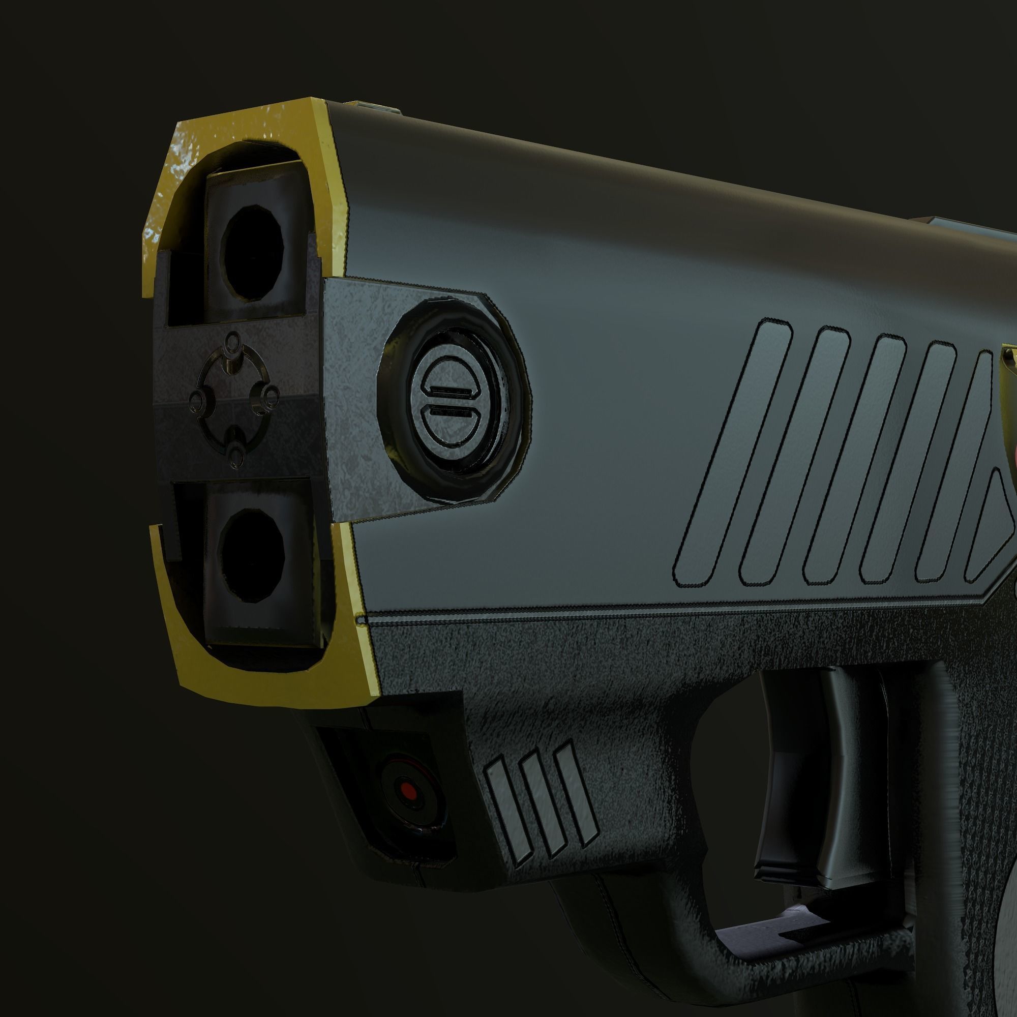 TASER GUN - Game ready Low-poly 3D model_8