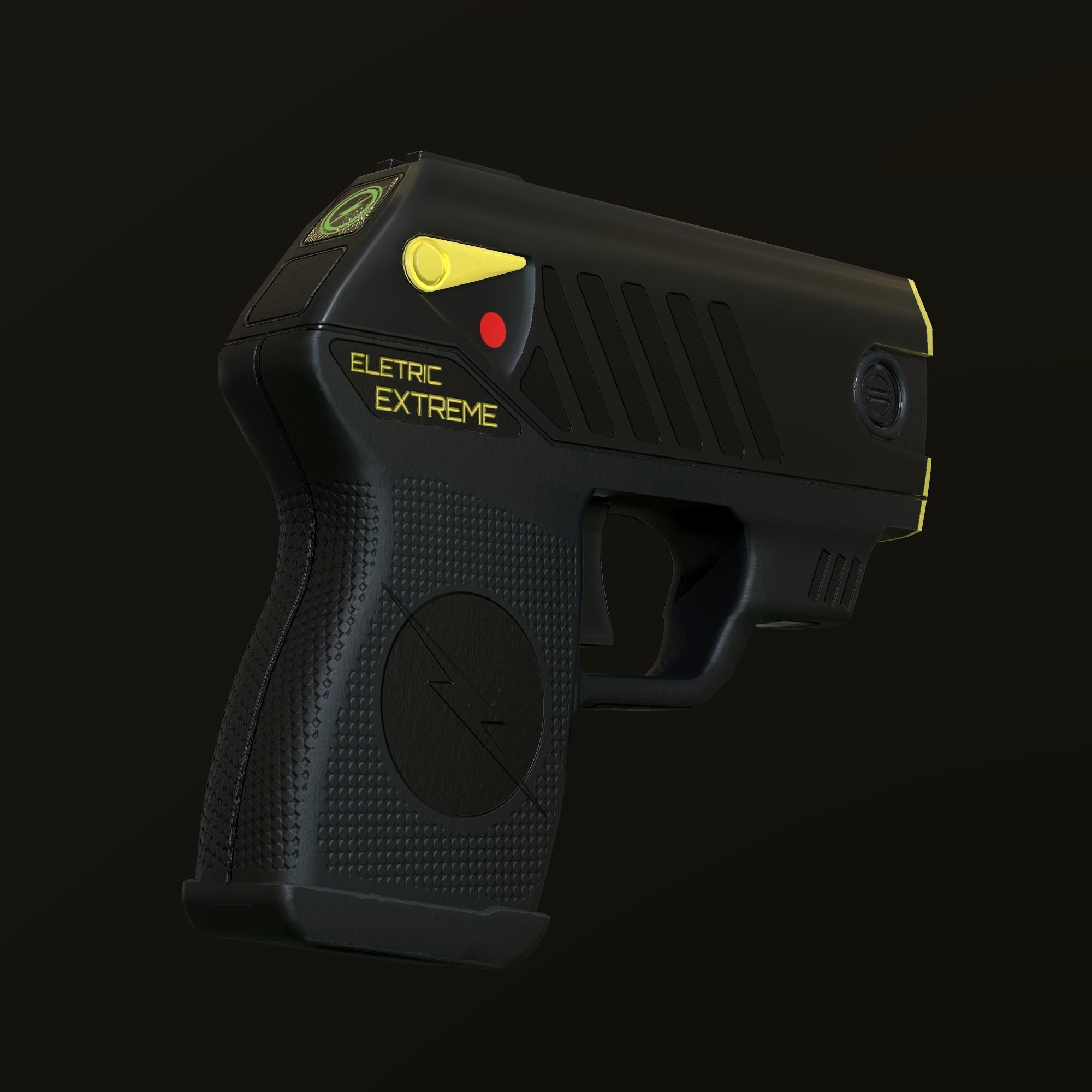 TASER GUN - Game ready Low-poly 3D model_3