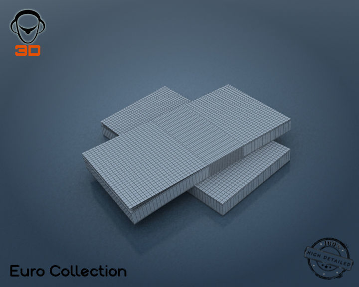 Euro Bill Collection 3D model_3