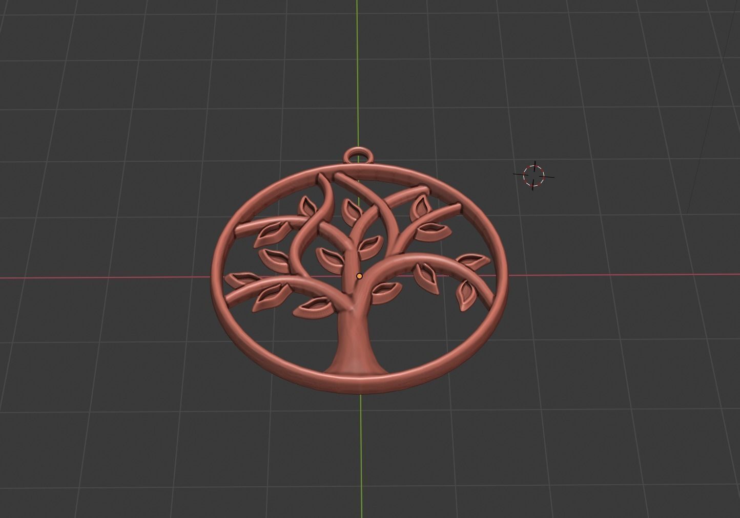 Tree life pendant  3D print model_1