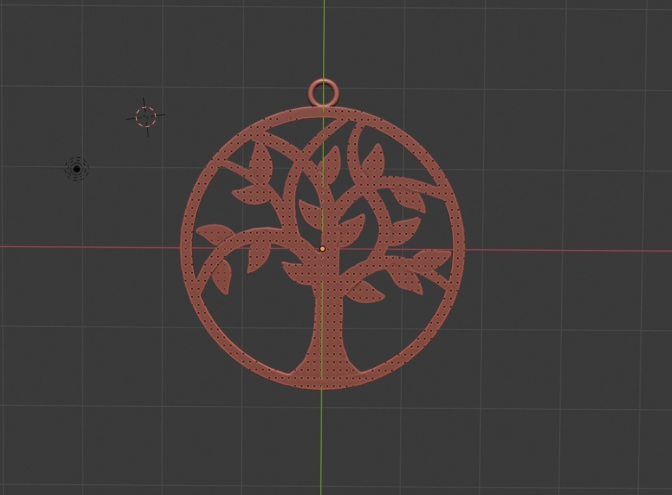 Tree life pendant  3D print model_2