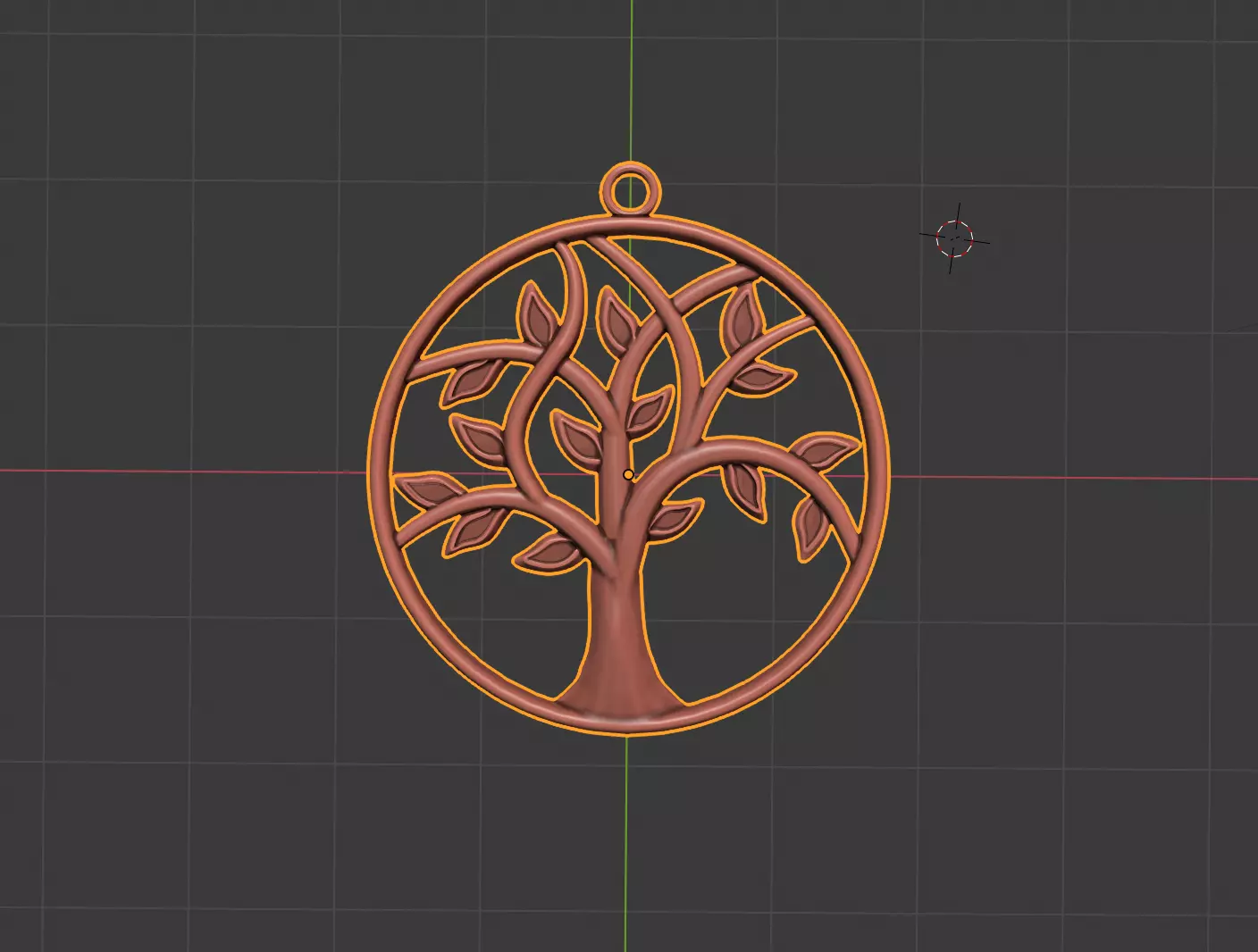 Tree life pendant  3D print model_0