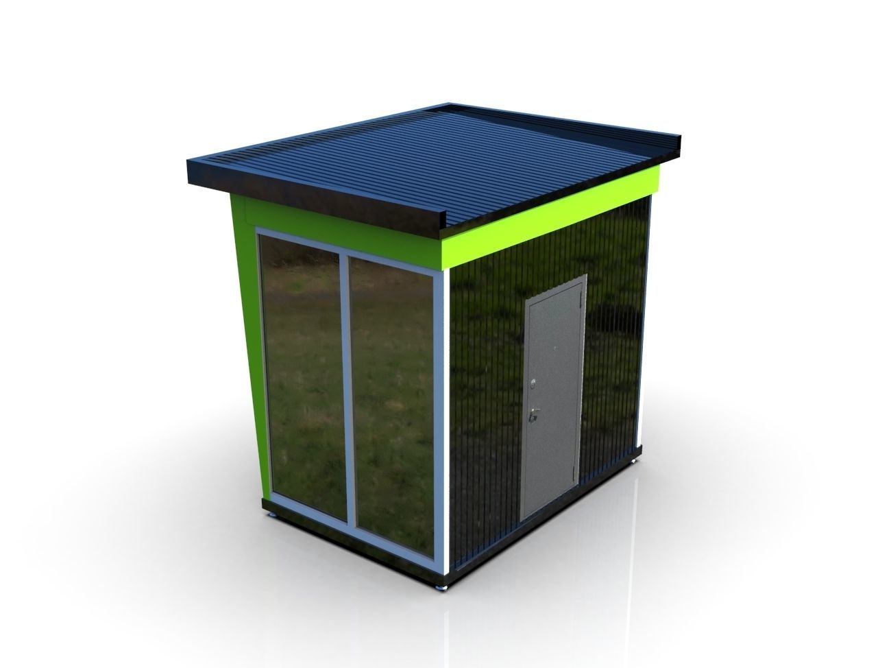 Mini-Mart Shopping pavilion 3D model_7