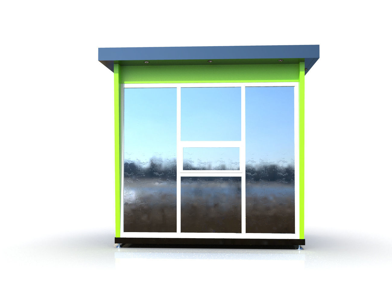 Mini-Mart Shopping pavilion 3D model_1