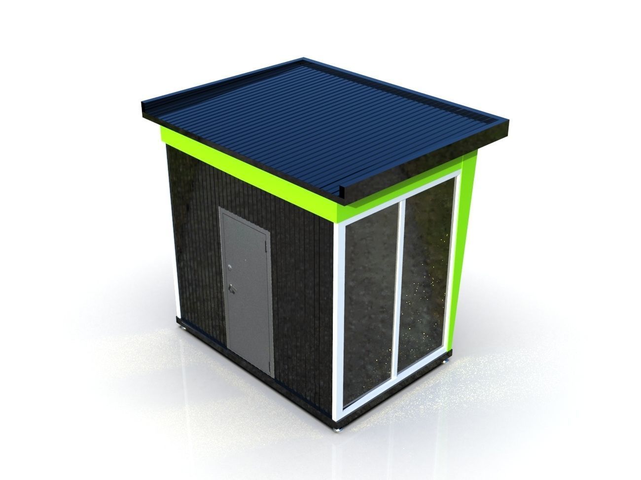 Mini-Mart Shopping pavilion 3D model_6