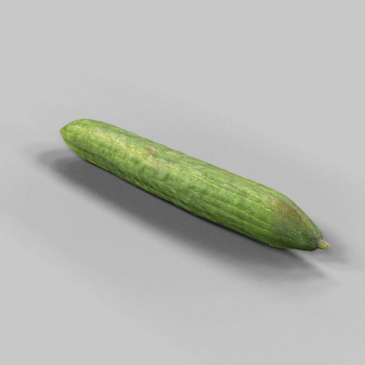 Cucumber Low-poly 3D model_2