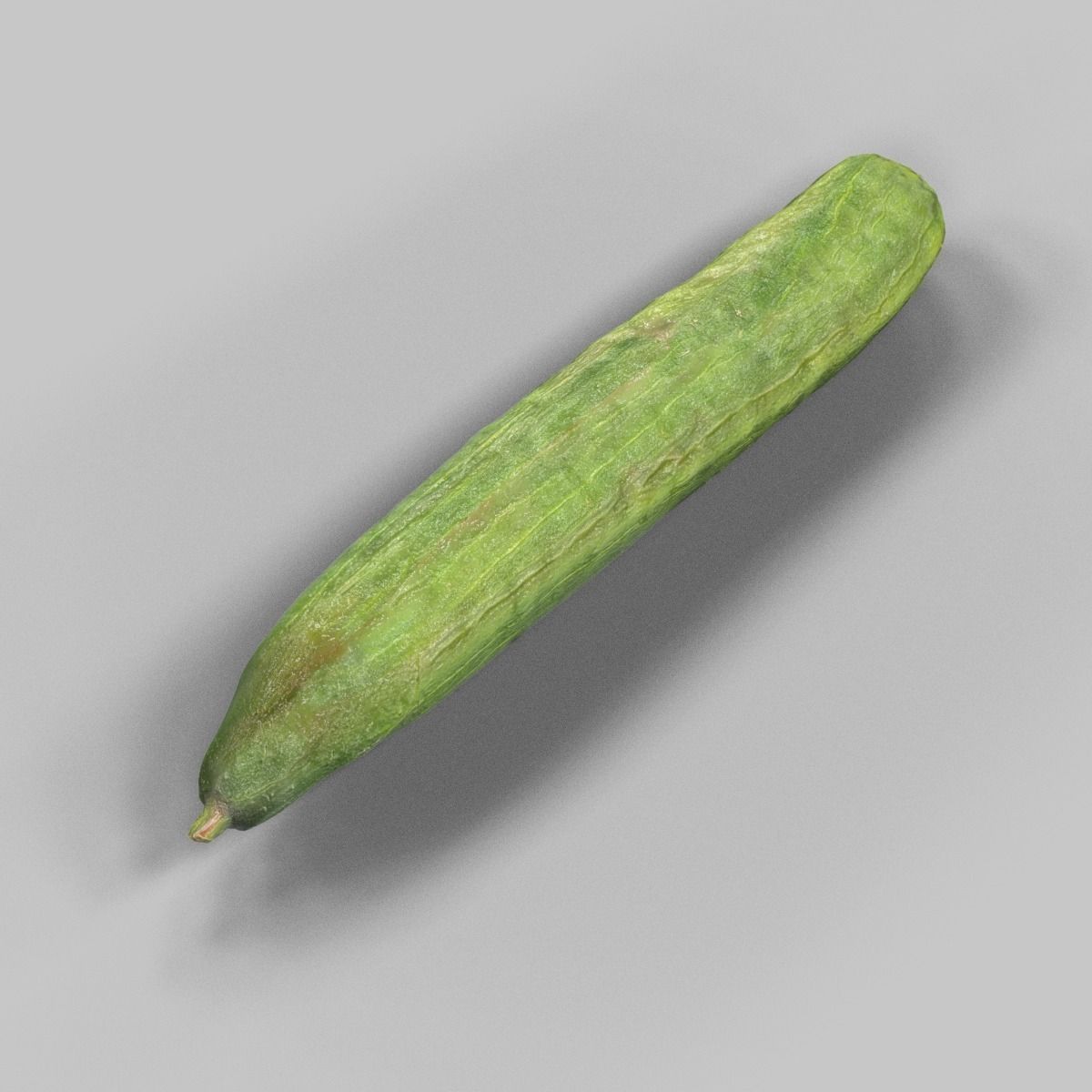 Cucumber Low-poly 3D model_4