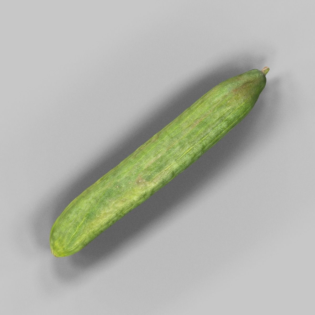 Cucumber Low-poly 3D model_1