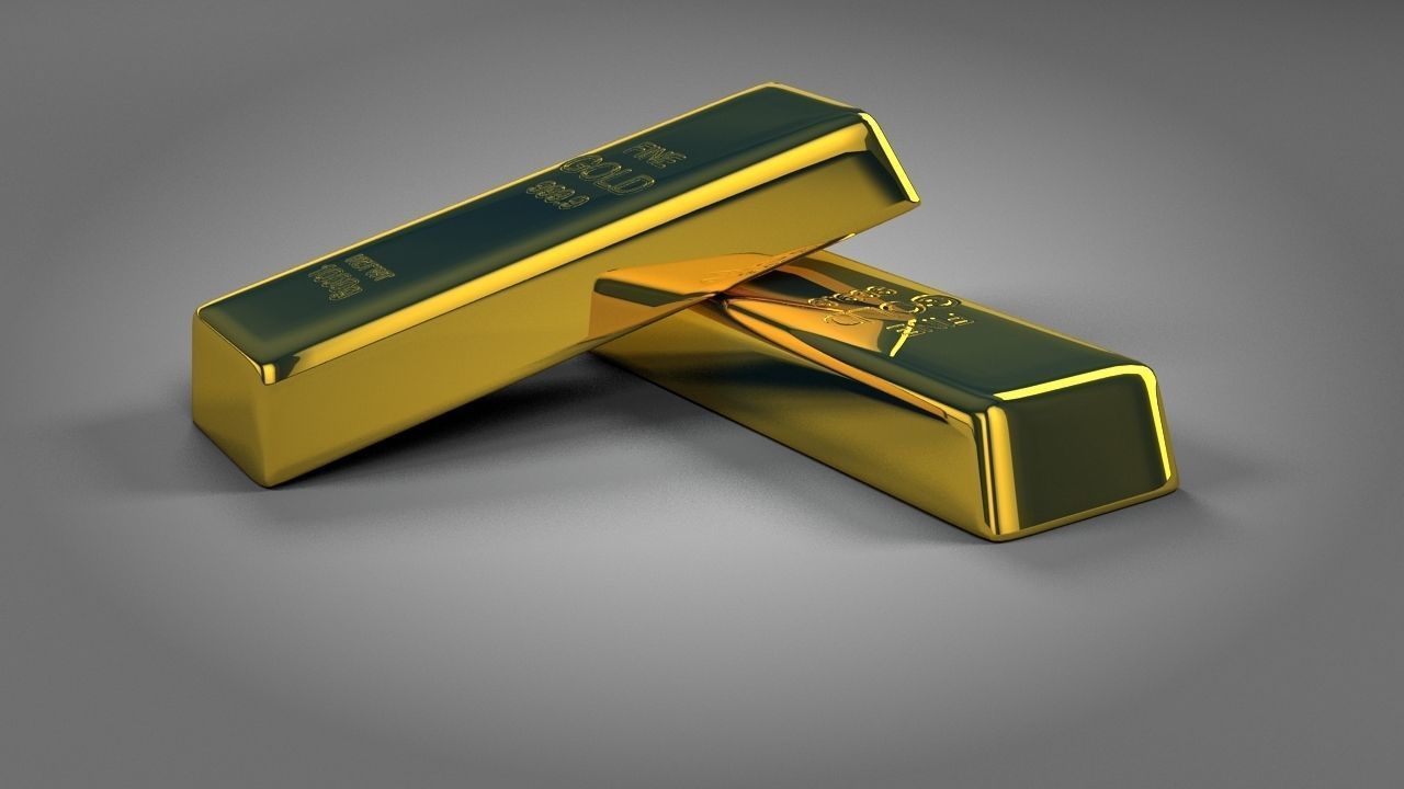 Gold Bar 3D model_4