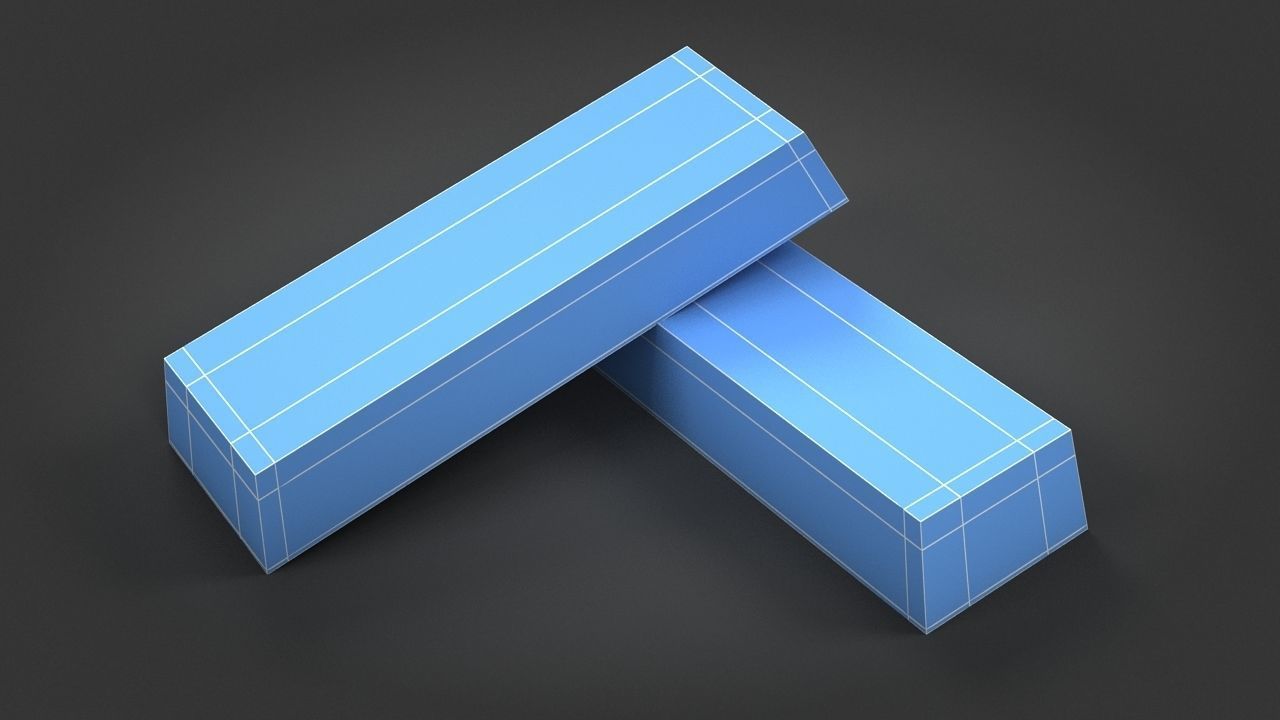 Gold Bar 3D model_6