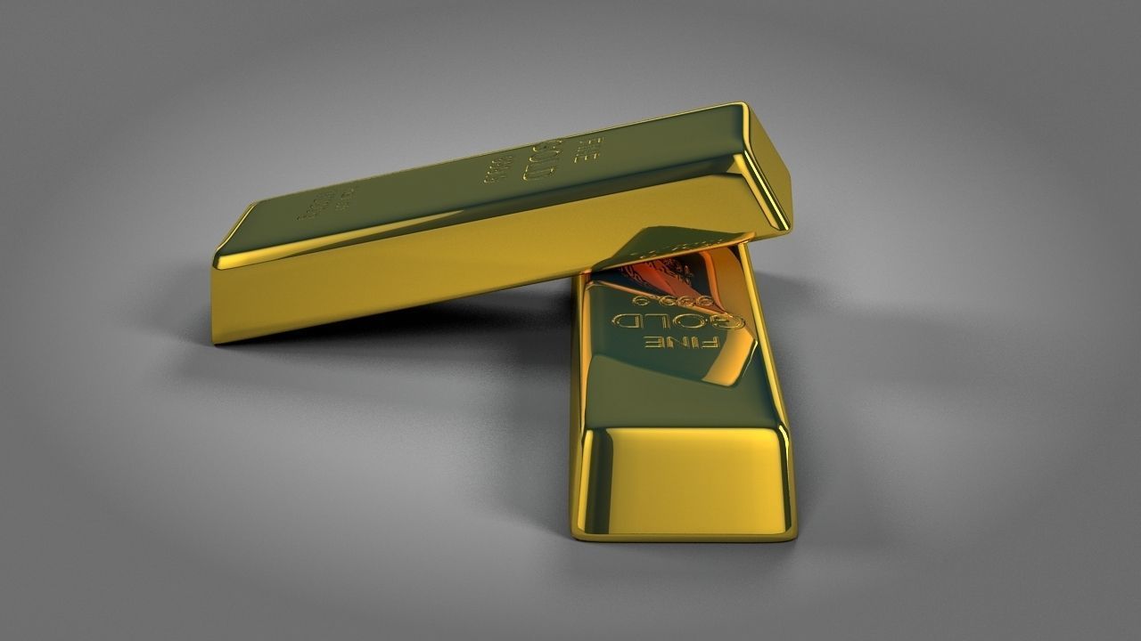 Gold Bar 3D model_2