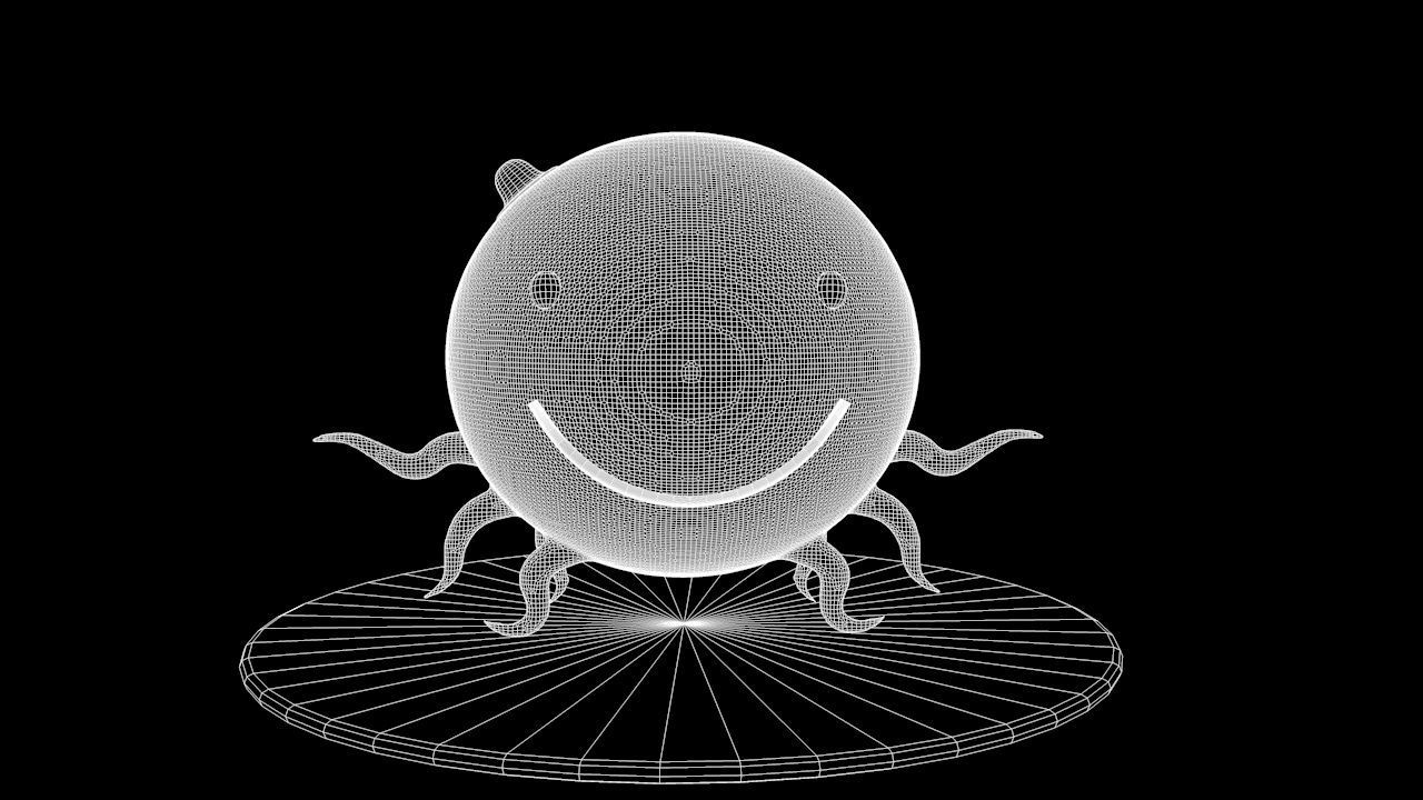 Oswald Octopus - Cartoon Character 3D model_11