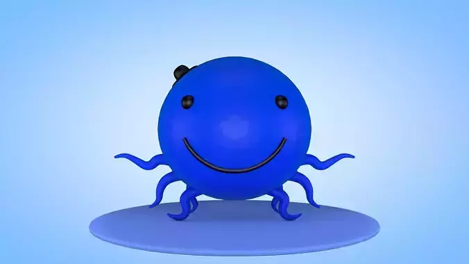Oswald Octopus - Cartoon Character 3D model