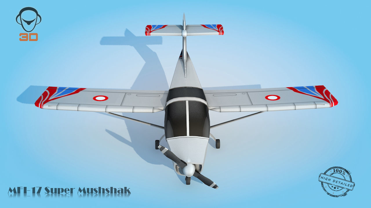 MFI-17 Super Mushshak 3D model_4