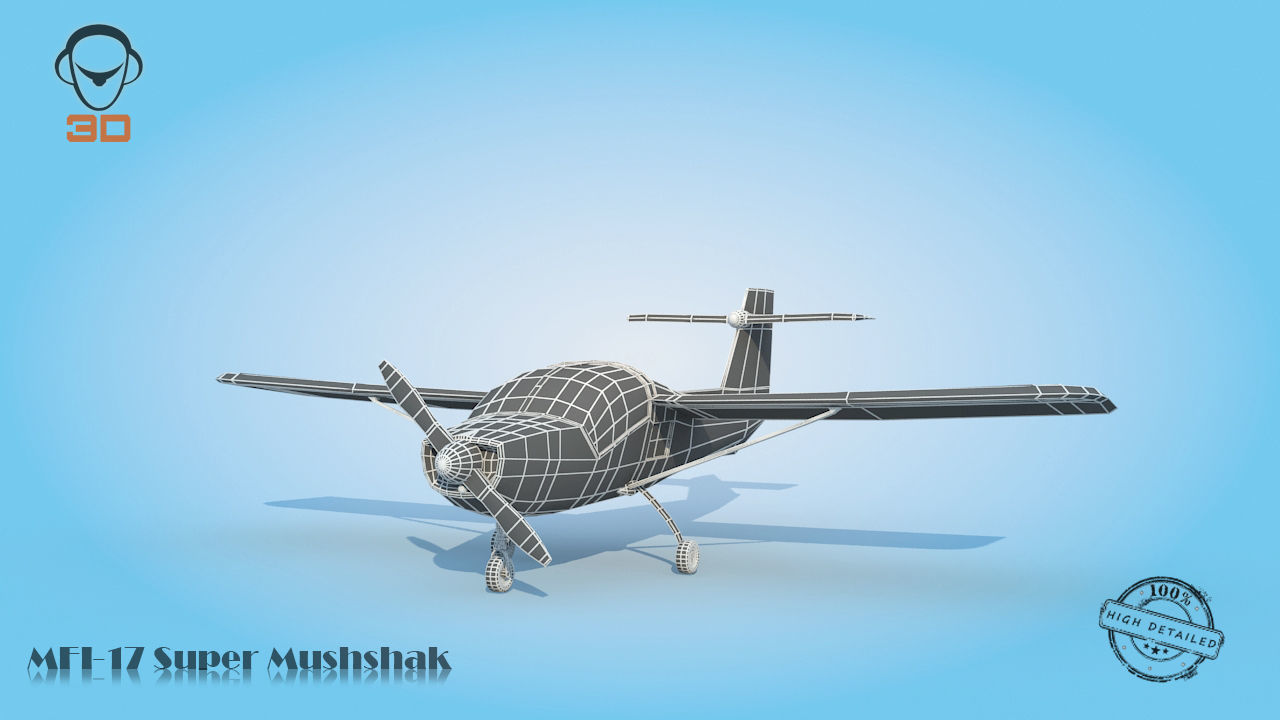 MFI-17 Super Mushshak 3D model_6