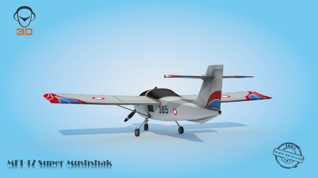 MFI-17 Super Mushshak 3D model_2