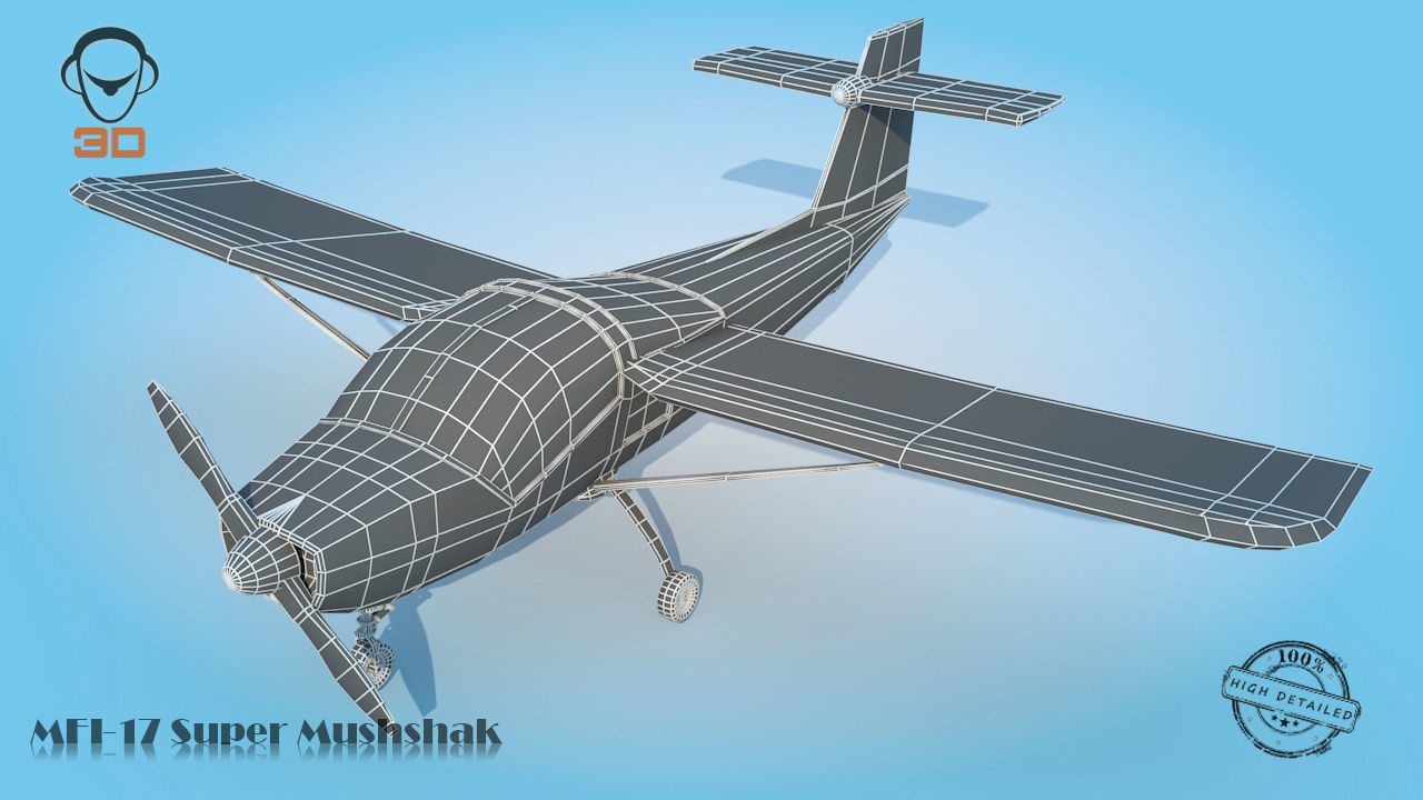 MFI-17 Super Mushshak 3D model_7