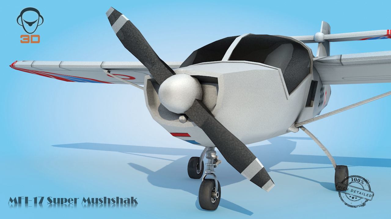 MFI-17 Super Mushshak 3D model_3
