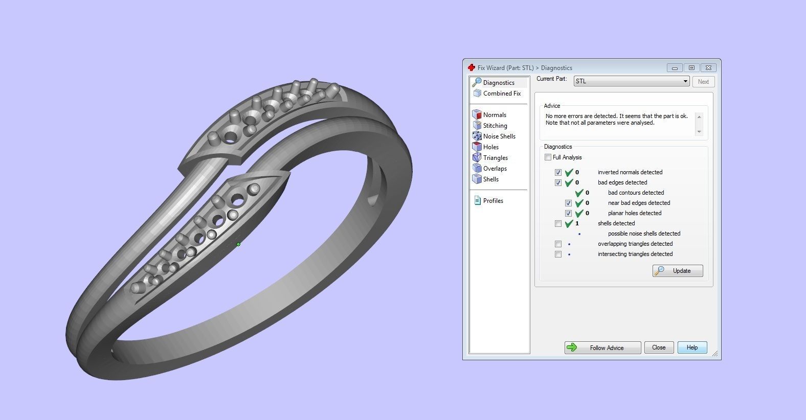 LADIES RING BSJ-R 8825 3D print model_3