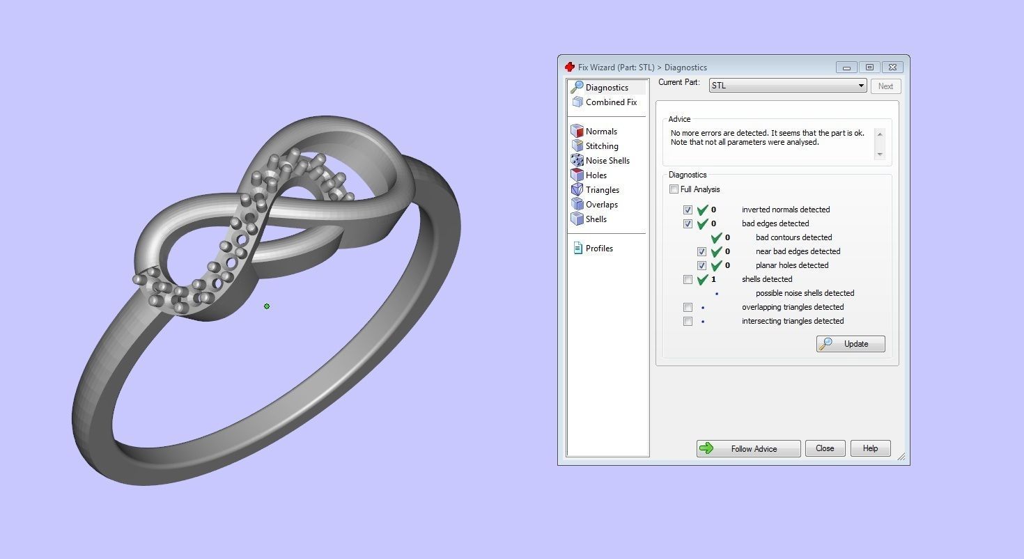 LADIES RING BSJ-R 8833 3D print model_3