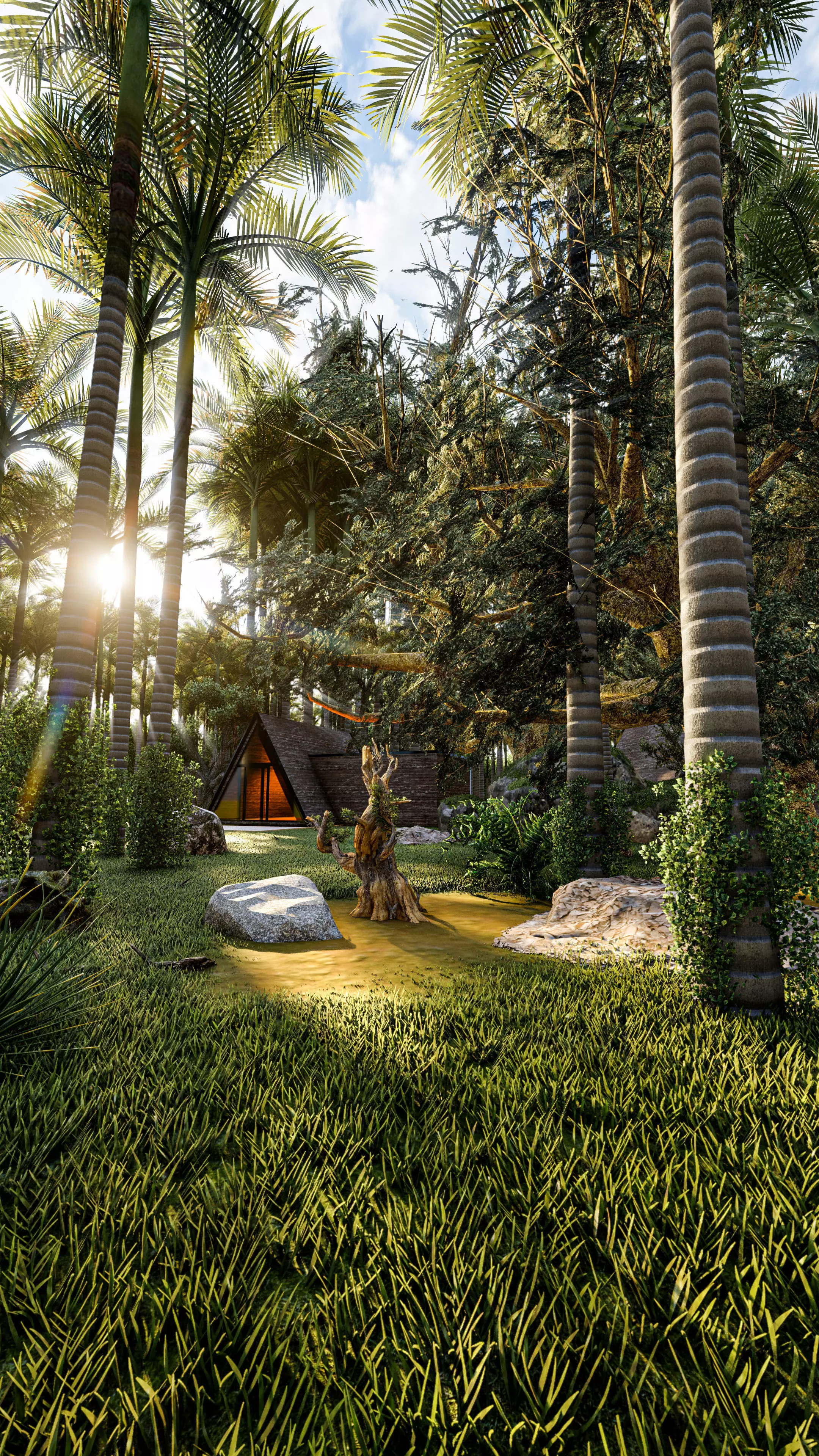 Forest House Lumion Scene 3D model