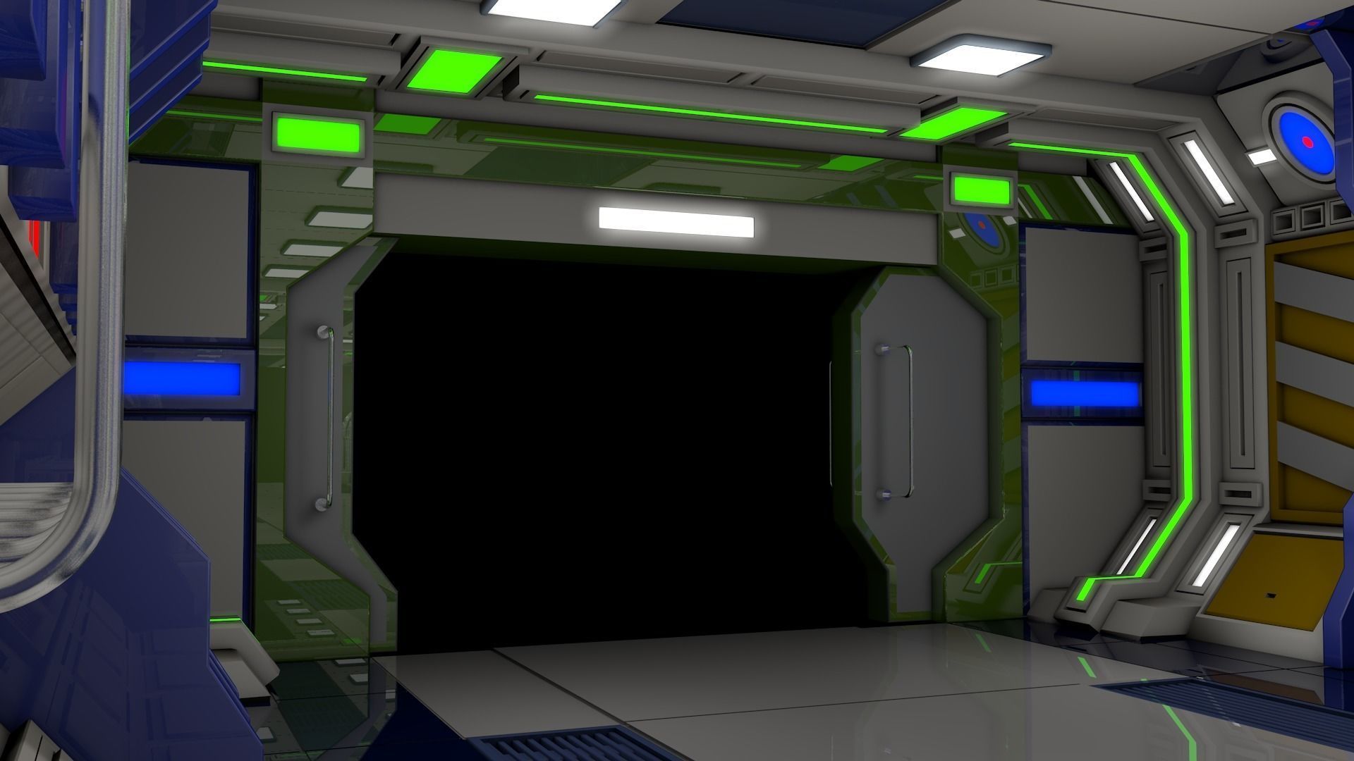 Sci Fi Interior  3D model_6
