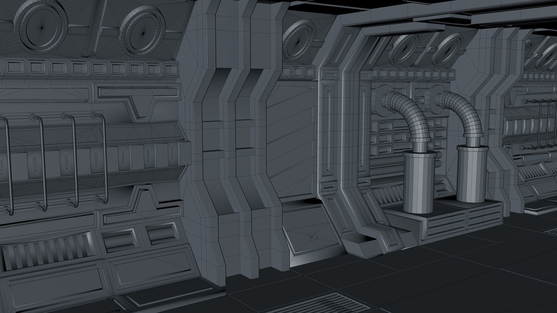 Sci Fi Interior  3D model_8