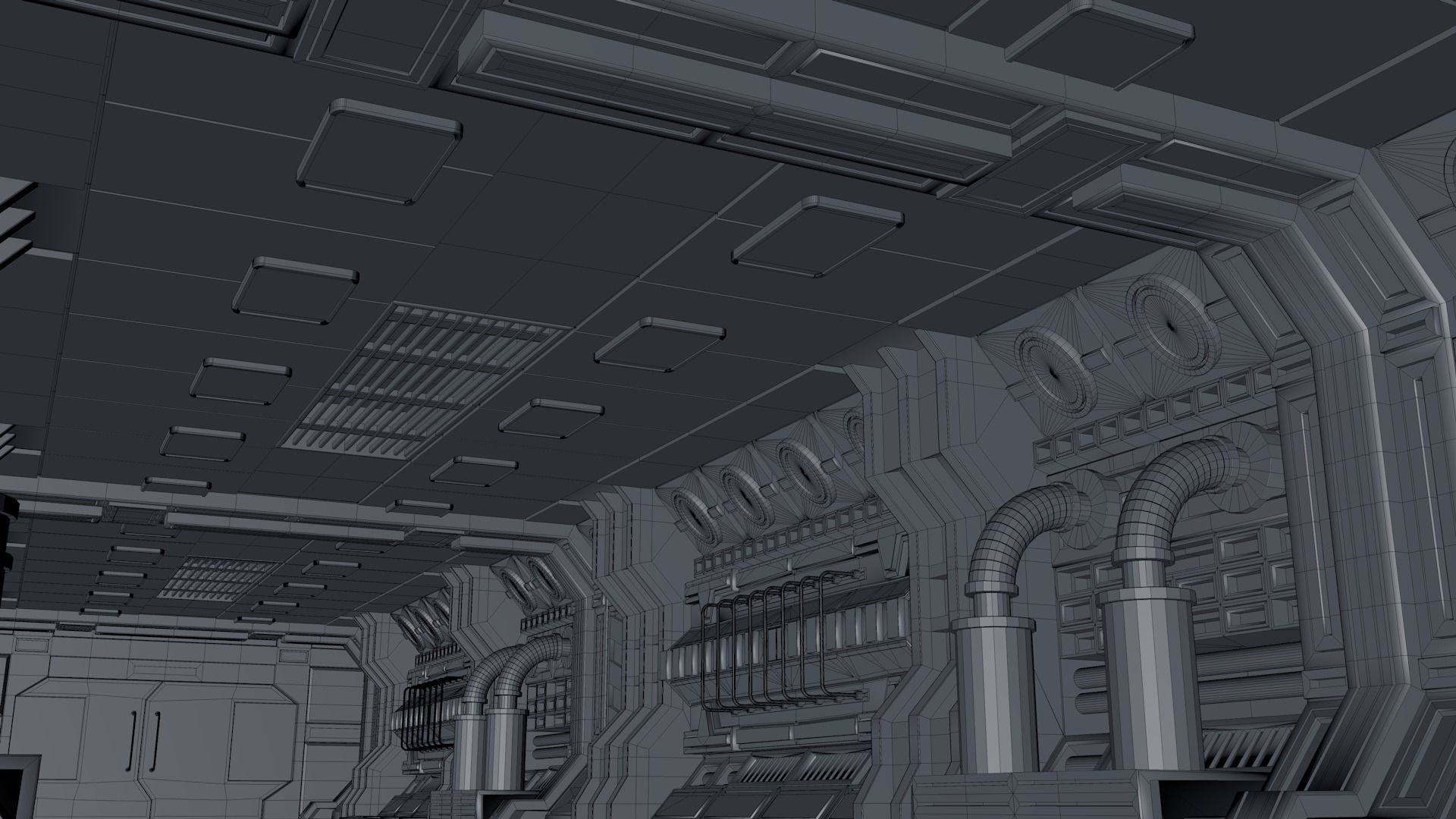 Sci Fi Interior  3D model_10