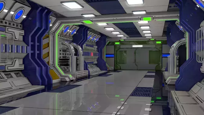 Sci Fi Interior  3D model