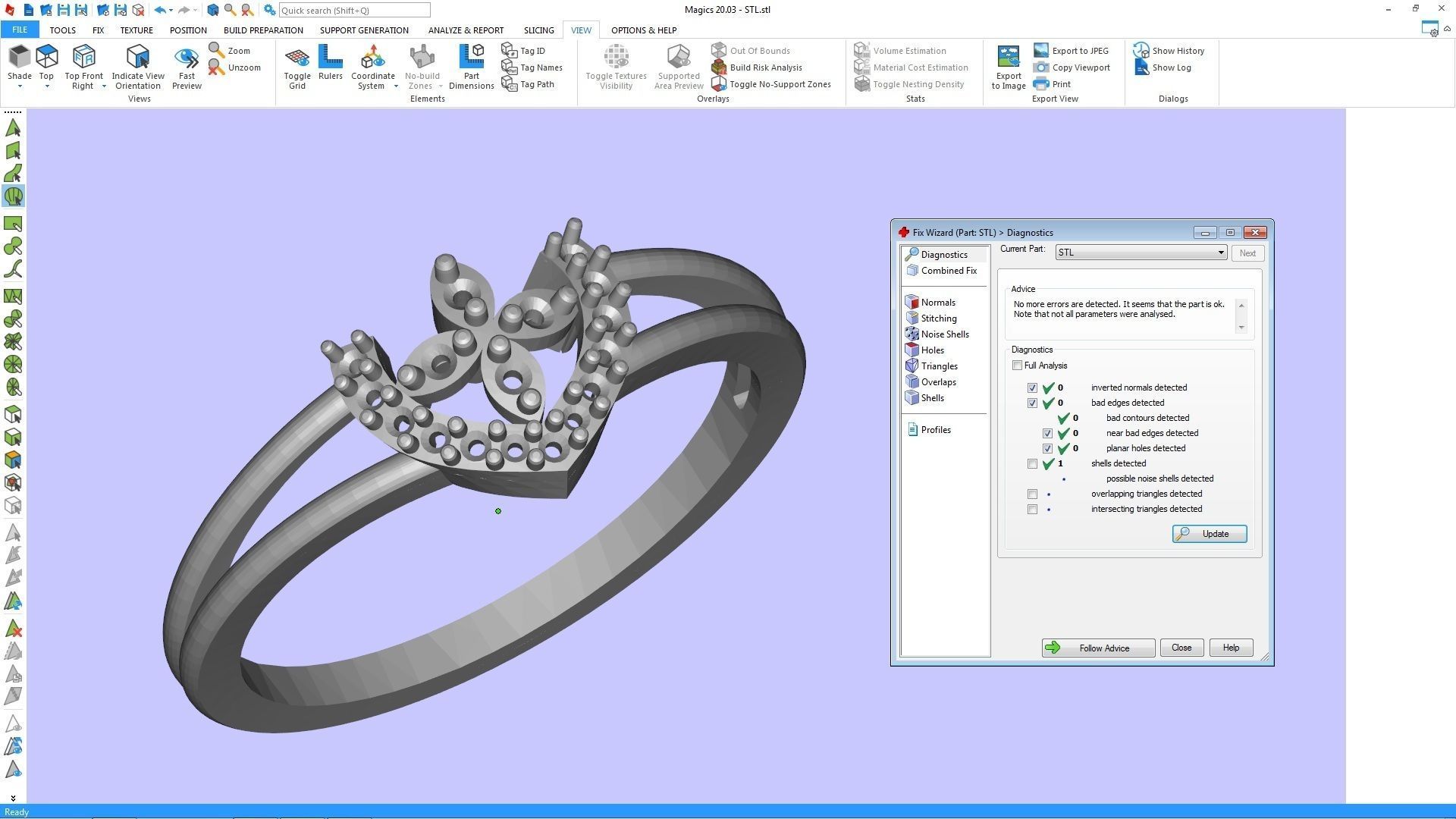LADIES RING BSJ-R 8834 3D print model_3