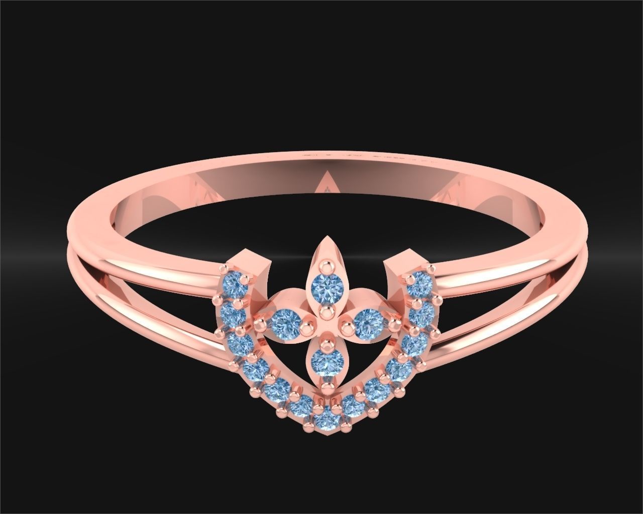 LADIES RING BSJ-R 8834 3D print model_1