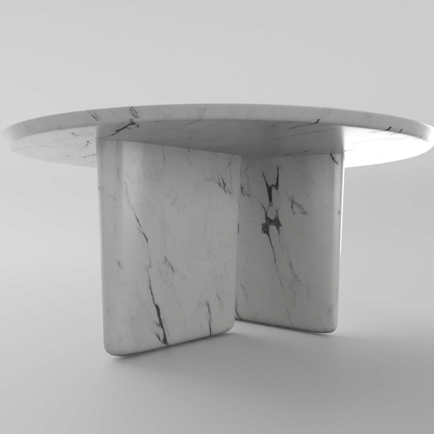 Marble Coffee table 3D model_2