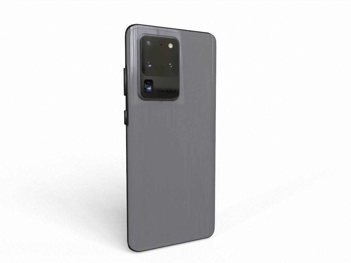  2020 Samsung Galaxy S20 Ultra  Low-poly 3D model_5