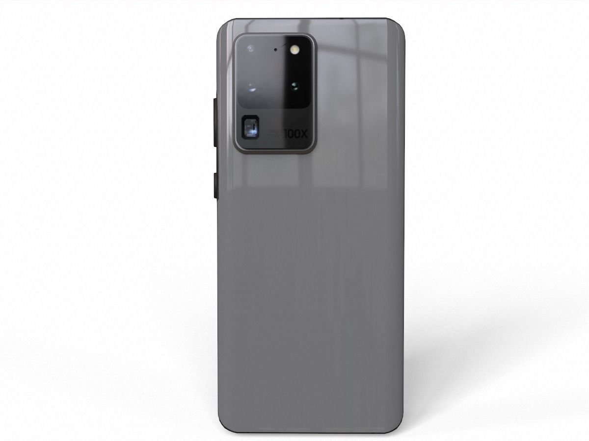  2020 Samsung Galaxy S20 Ultra  Low-poly 3D model_4