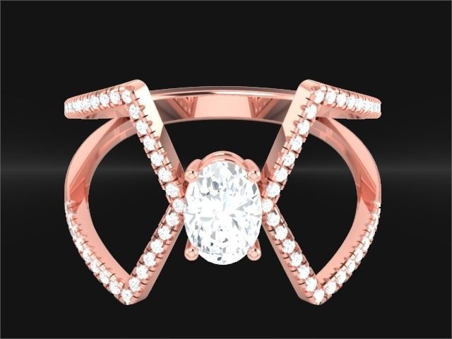 LADIES RING BSJ-R 8843 3D print model_1