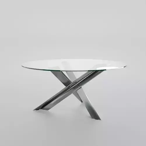 Metal dining table  3D model