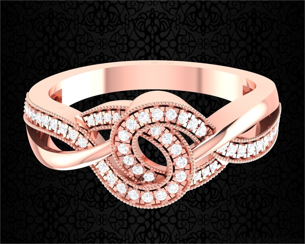 LADIES RING BSJ-R 8845 3D print model_1
